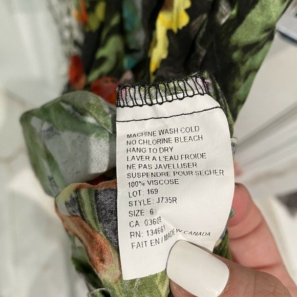 CINDY COUTURE Girls, Black Crop Top Floral Print 6 - Picture 3 of 12